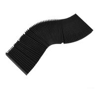 Soffietto flessibile a fisarmonica per fresatrici CNC, altezza 175 mm, strumento di protezione antipolvere e vite per guida in tessuto a tre strati, nero