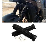 Soffietto Forcella Anteriore Stivale Nero 2pcs Accessori Polvere Tappo Off-Road