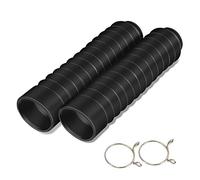 Soffietto Forcella Moto, 1 Paio di Copre Forcella Moto, Copertura Forcella Moto Paraspifferi Anteriore Copertura Antipolvere Ammortizzatore Ghette Copertura in Gomma (nero)