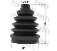 Soffietto giunto lato ruota PVC 2917P-DIIIATF FEBEST per OPEL CITROËN VOLVO SAAB