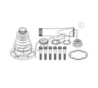 Soffietto giunto semiasse 108 380 TOPRAN per SEAT AUDI VW SKODA