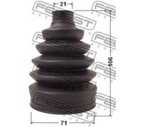 Soffietto giunto semiasse lato ruota PVC 1017P-AV FEBEST per KIA OPEL HONDA