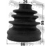 FEBEST 1415-NARH Kit cuffia semiasse sul lato del cambio Cuffia Semiasse Cuffia semiasse Soffietto