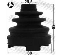 FEBEST 0115-ACV40T Cuffia semiasse