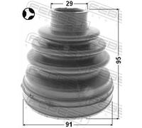 FEBEST 0115-KUN26T Cuffia semiasse
