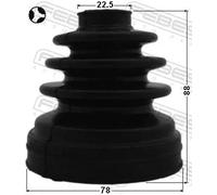 Soffietto giunto sul lato del cambio NBR (Nitrile-Butadiene-Caucciù) 0115-ZNRRHT