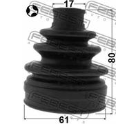 Soffietto giunto sul lato del cambio NBR (Nitrile-Butadiene-Caucciù) 0215-T31RT