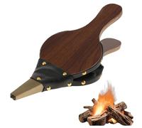 Soffietto Manuale per caminetto, Mantice per Camino, Soffietto in legno per camino, soffietto per barbecue, Accessorio per Barbecue da Campeggio all'aperto, per la cottura all'aperto