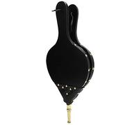 Soffietto per camino, soffiatore d'aria manuale in legno per utensili da camino per barbecue, griglia da campeggio all'aperto (tubo d'oro)