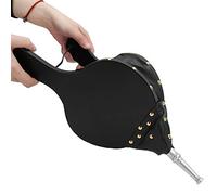 Soffietto per Camino, Soffietto per Camino in Legno Manuale Soffietto in Pelle Soffietto per Camino per Caminetti Griglia per Barbecue da Campeggio All'aperto(D'argento)