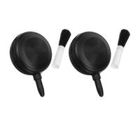 Soffietto per Fotocamera 2 Pezzi Spazzola Morbida Nero Plastica | Pulizia senza Graffi, Punta per Fessure, Uso Sul Campo e Mobilità, per Schermi e PC Desktop