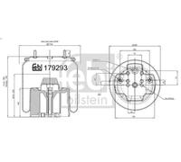 Soffietto, sospensioni pneumatiche FEBI 179293