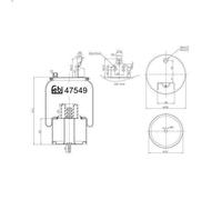 Soffietto, sospensioni pneumatiche FEBI 47549 VOLVO FM 9.364 2005-