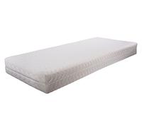 Soffim Base 2 Materasso, 70% Poliestere 30% Viscosa-Poliuretano e Spanso Viscoelastico e Poliuretano Espanso, Bianco-Ecru, 80x190x22 cm