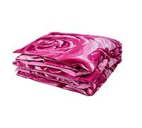 Soffim Nuvola Trapunta Piuma Motivo Floreale, 100% Twill di Cotone, Rosa, 155x200x5 cm