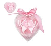 Soffio di cipria per bambini, Soffio di cipria per corpo,Piumino da cipria a forma di cuore - Piumino per cipria per spolverare il corpo, Piumino per cipria da donna per bagno e viaggio