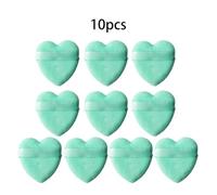Soffio di polvere di velluto a forma di cuore a triangolo da 2 pezzi/10 pezzi for spugna for trucco viso cosmetici strumenti for soffio di trucco leggero lavabile (Color : 10pcs-07)