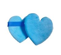 Soffio di polvere in velluto a forma di cuore morbido delicato sulla pelle Soffio riutilizzabile per trucco viso per polvere in polvere Uso quotidiano