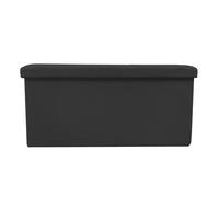 Soffio di tessuto pieghevole rettangolare ottomano 76x38x38 cm nylon casa grande tessuto resistente stile ottomano per riporre oggetti