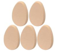 Soffio per cipria 5 pezzi Spugna morbida per trucco, Soffio per cipria riutilizzabile Uso asciutto e bagnato Spugna a forma di goccia d'acqua per viso sciolto