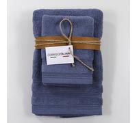 Soffio - set Asciugamani Corredo Italiano® 1+1 spugna 650 gr/mq