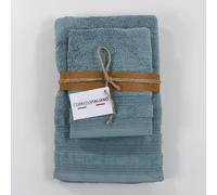 Soffio - set Asciugamani Corredo Italiano® 1+1 spugna 650 gr/mq