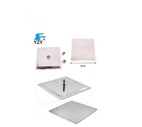 SOFFIONE ACCIAIO DOCCIA QUADRATO BAGNO EFFETTO PIOGGIA SOTTILE SLIM 20x20 cm