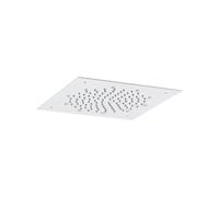 Soffione da incasso a soffitto in colore bianco opaco Pollini Acqua Design MARTE