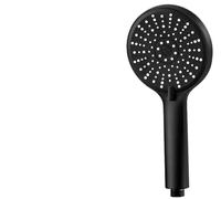 Soffione doccia 12CM High Pressure Shower Head With Filter 5 Modes Large Flow Spray Nozzle Rainfall Faucet Bathroom Accessories(Black)