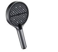 Soffione doccia 14cm Large Panel 7 Modes Handheld Shower Head High Pressure Water Saving Spray Nozzles Flow Massage Bathroom Showerhead(Grey shower)