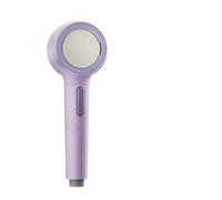 Soffione doccia 2 modalità doccia ad alta pressione, soffioni con filtro staccabile portatile(Purple-B1)