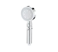 Soffione doccia, 2 pezzi soffione doccia portatile ad alta pressione con 6 modalità e tubo nero da 1,5 metri multicolore(Silver-6modes)