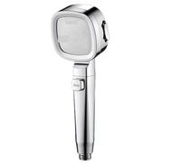 Soffione doccia, 2 pezzi soffione doccia portatile ad alta pressione risparmio idrico 3 modalità regolabile multicolore(Silver)