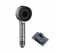 Soffione doccia 7 in 1 a grande portata con filtro, 4 modalità, alta pressione, risparmio idrico, massaggio un solo tasto, testa portatile(E)