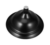 Soffione doccia a campana grande in stile retrò, largo 20 cm, con getto a pioggia ad alta pressione e finitura cromata, ideale per il bagno.