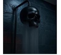 Soffione doccia a forma di teschio, evoca lo spirito di Halloween ogni mattina, horror Halloween Skull doccia, soffione doccia a soffitto in acciaio inox, copertura completa del corpo a cascata per il