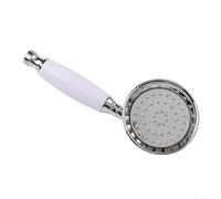 Soffione doccia a mano in acciaio inox con linguaggio di design antico e ottimizzazione dello spruzzo a pioggia per risultati coerenti (cromato)