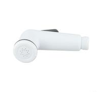 Soffione doccia a mano per bagno e giardino, ugello ad alta pressione con manico ergonomico per il bagno degli animali domestici, la pulizia del WC e l'irrigazione del prato, ABS bianco