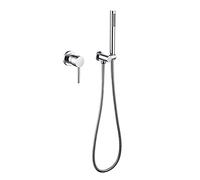 Soffione doccia a mano Soffione doccia a mano Manico in ottone frusta mantenuta doccia doccia Massaggio doccia Spa soffione doccia doccia con ugello in silicone, tubo flessibile