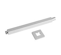 Soffione doccia a pioggia 30 cm con braccio di estensione cromato, tubo prolunga per cabina doccia da parete o soffitto - design moderno facile installazione bagno