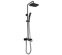 Soffione doccia a pioggia ad alta pressione, combinazione doccia portatile con braccio di estensione regolabile in altezza/angolo, doccia ad alto flusso per casa, hotel, piscine, palestre