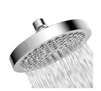 Soffione doccia a pioggia ad alta pressione da 6 pollici con braccio, soffione doccia a flusso ampio, ugelli anti-intasamento, accessori for il bagno con doccia di alta qualità(Silver B)
