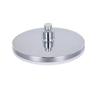 Soffione doccia a pioggia da 230 mm con 6 modalità di spruzzo regolabili e tecnologia ad alta pressione, grande pannello in ABS per copertura completa del corpo, giunto girevole a 360°, grigio/nero