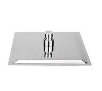 Soffione Doccia A Pioggia Quadrato, Docce Fisso in Acciaio Inox con Getti in Silicone Anticalcare Spruzzino Diffusore Fisso Girevole Ultrasottile ad Alta Pressione Cascata Copertura Completa Del Corpo