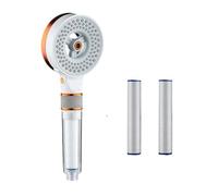 Soffione doccia a pioggia regolabile a doppia faccia con 3 modalità, soffione ad alta pressione, accessori for il bagno a risparmio idrico(B)