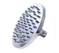 Soffione doccia a pioggia rotondo da 15,2 cm, ad alta pressione, cromato, in ABS, facile installazione, argento lucido, stile moderno, adatto per braccio standard