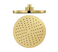Soffione doccia a pioggia Soffioni doccia rotondi dorati Soffione doccia a pioggia grande in ABS Soffione doccia fisso ad alta pressione, filettatura universale G1/2", oro titanio