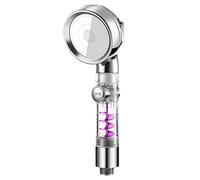 Soffione Doccia a Pioggia, Tre funzioni, Arresto con Un Solo Tasto, Filtro Magico per irrigazione ad Alta Pressione, ugello Portatile per Bagno (Colore: Argento)