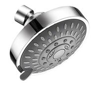 Soffione doccia a pressione regolabile da 10,2 cm, 5 modalità di getto a pioggia, facile sostituzione del rubinetto per l'ultimo aggiornamento del bagno ad alta pressione