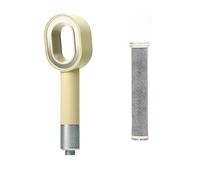 Soffione doccia a pressione SPA con risparmio idrico, soffione doccia portatile con filtro anionico for bagno(Beige)